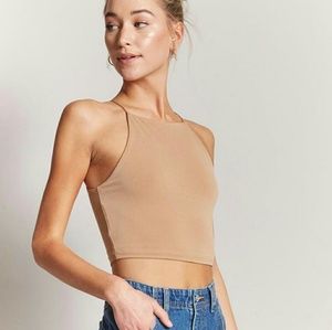 Aemi + Co Square Neck Cropped Cami